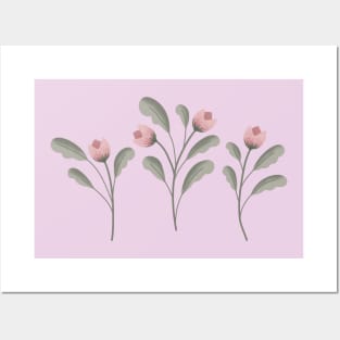 Pink tulip Posters and Art